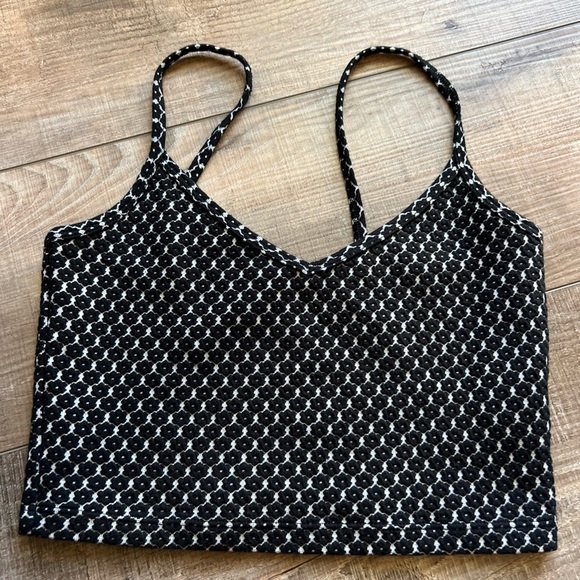 Sunday Best Tops - Sunday Best Black and White Crop Top